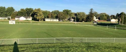 Soccer field fence at Platteville High School 